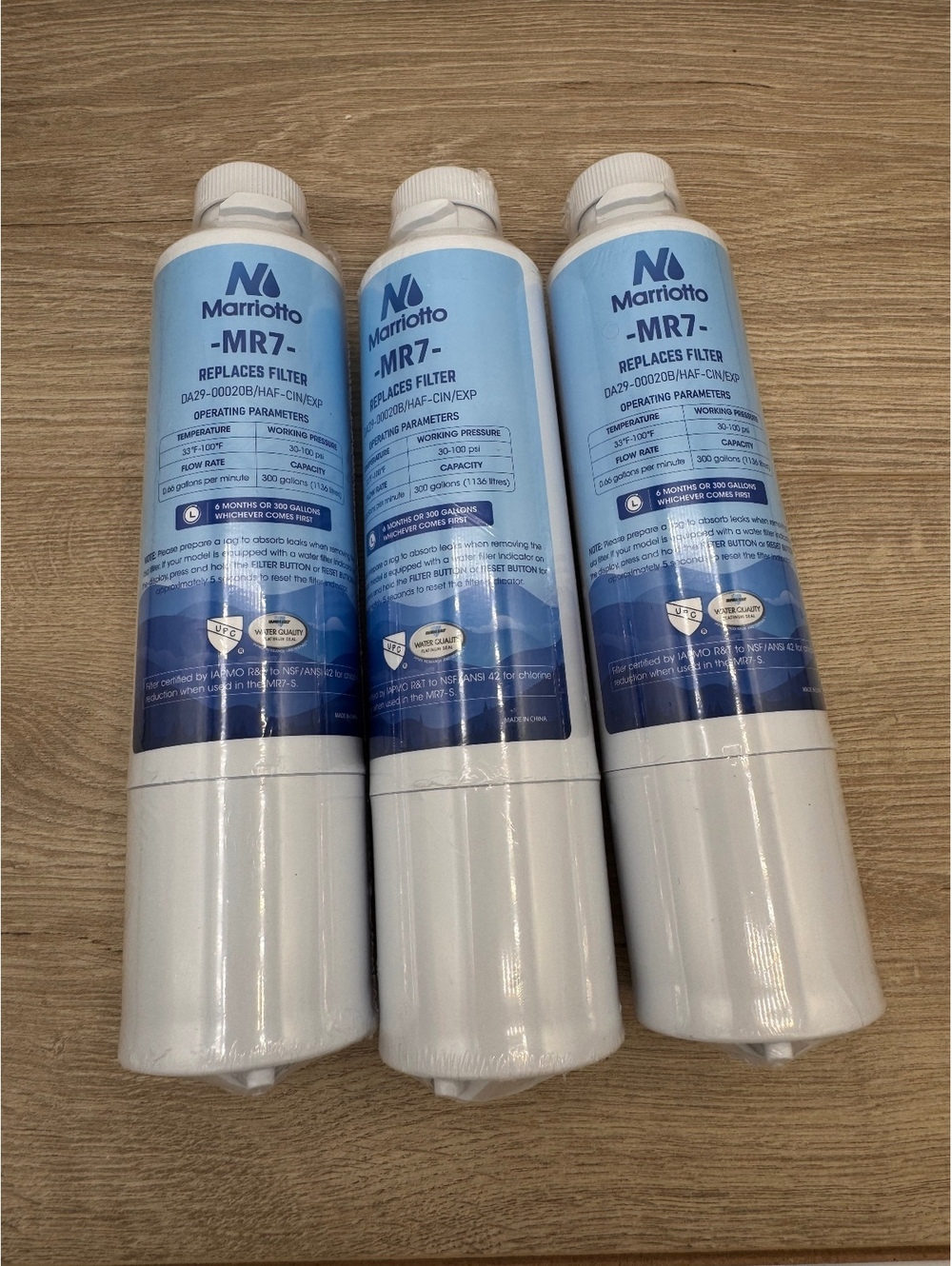 Marriotto MR7 Water Filter 3 Pack Replaces DA29-00020B